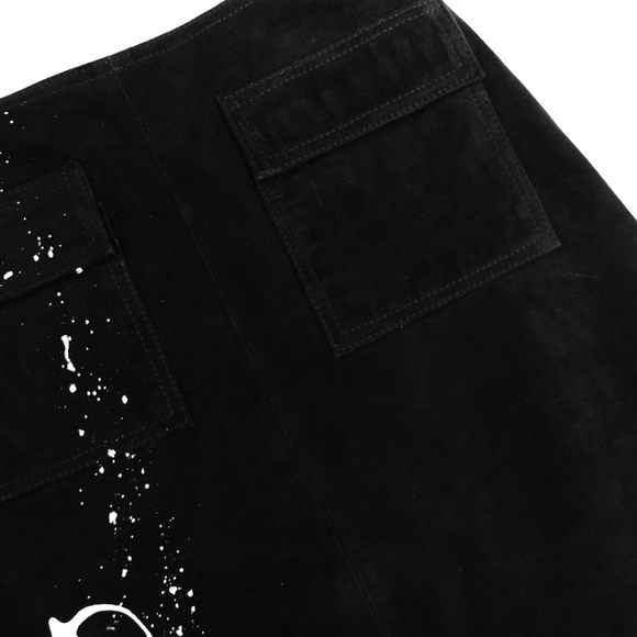 Hand Painted, suede SuperDry mini skirt - Picture 7 of 7